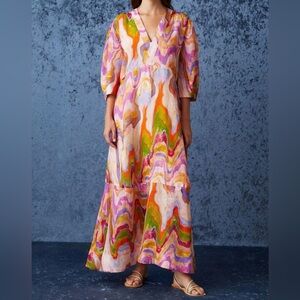 Marie Oliver Marlee Dress in Pastel Marble
